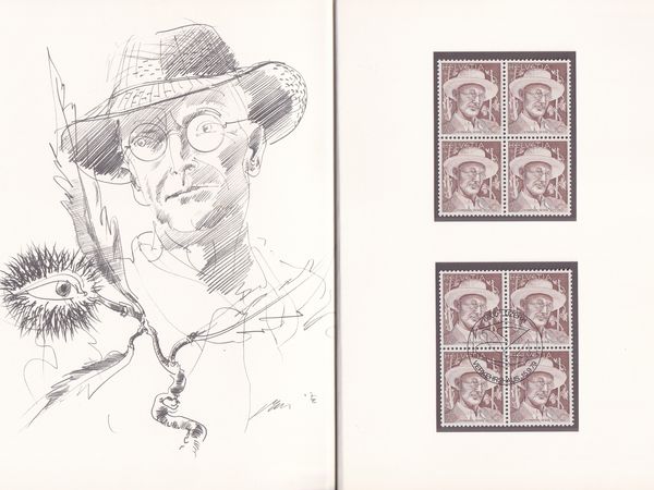 Briefmarke Hans Erni Briefmarke Hans Erni