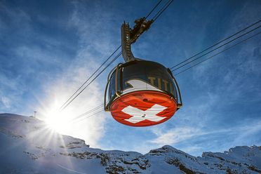 Die drehbare Luftseilbahn Titlis Rotair