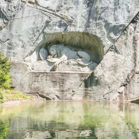 Löwendenkmal Sehenswürdigkeit Luzern
